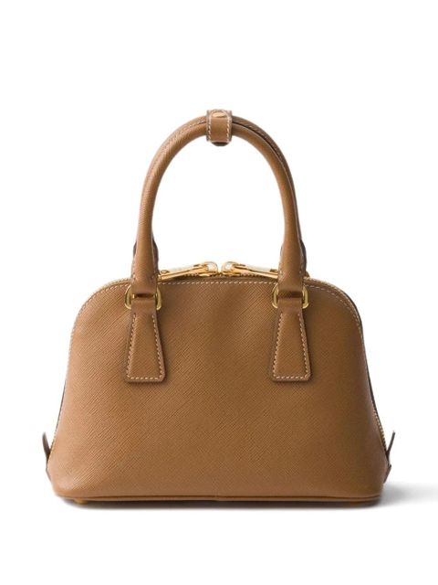 Prada Promenade Saffiano-leather mini tote bag - Brown