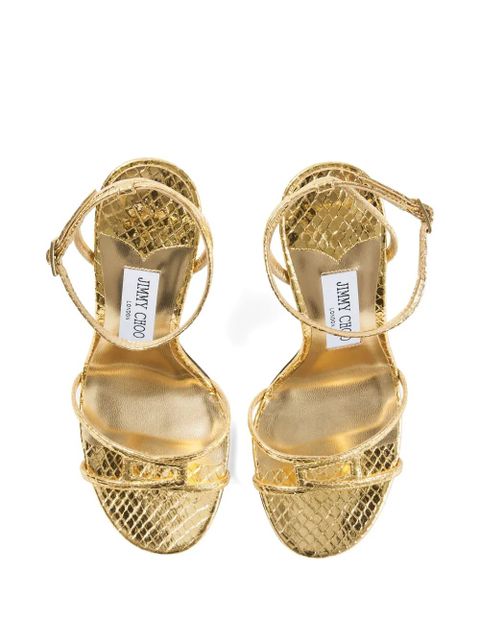 Jimmy Choo metallic heeled sandals - Gold
