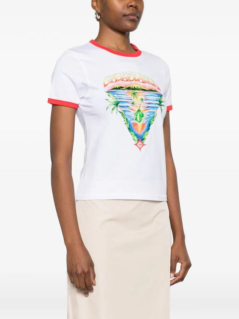 Casablanca graphic T-shirt - White