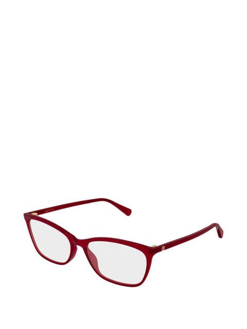 Gucci Eyewear square-frame glasses - Red - zdjęcie produktu nr 2