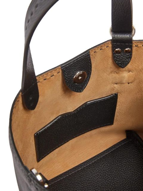 Max Mara top-handles leather tote bag - Black