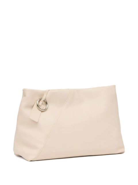 MM6 Maison Margiela single-stitch logo clutch bag - Neutrals - zdjęcie produktu nr 2