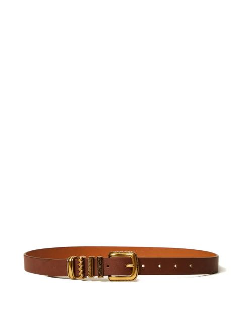 TWINSET buckle leather belt - Brown - zdjęcie produktu nr 1