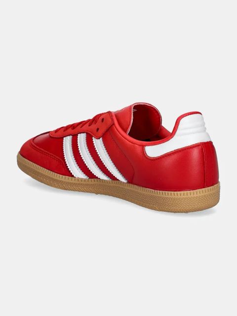 adidas Originals sneakersy skórzane Samba OG W kolor czerwony IE6524