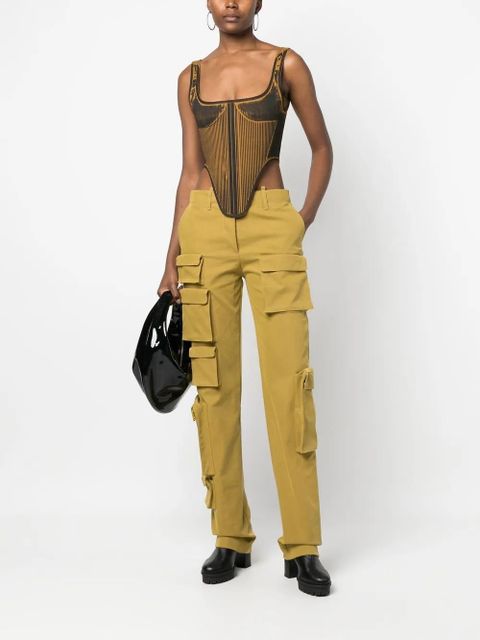 Off-White Co Multipocket straight-leg cargo trousers - Green - zdjęcie produktu nr 2