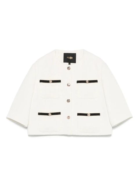 Maje cropped jacket - White - zdjęcie produktu nr 1