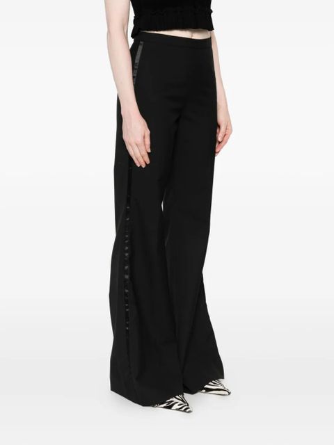SANDRO wool blend flared trousers - Black