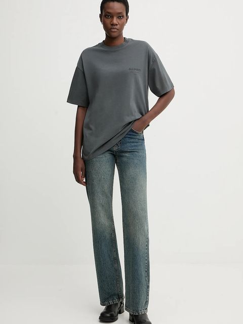 AllSaints t-shirt bawełniany damski kolor szary W202JC