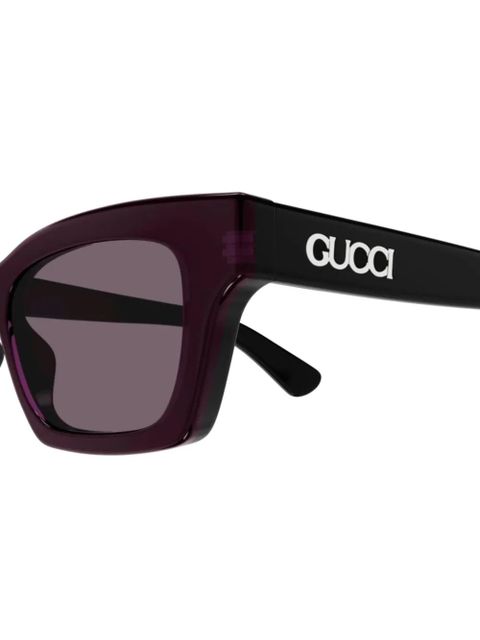 Gucci Eyewear rectangle-frame sunglasses - Black - zdjęcie produktu nr 2