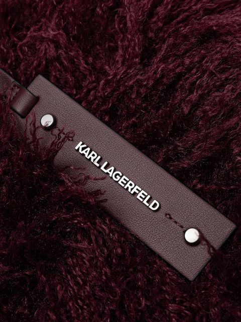 Karl Lagerfeld torebka K/WEAVE kolor bordowy A4W30077