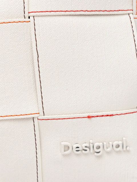 Desigual plecak YOKO BLANCO SUMY MIN damski kolor biały mały gładki 25SAKP34