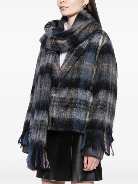 LOEWE plaid blazer - Blue