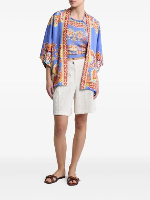 ETRO silk twill jacket - Blue