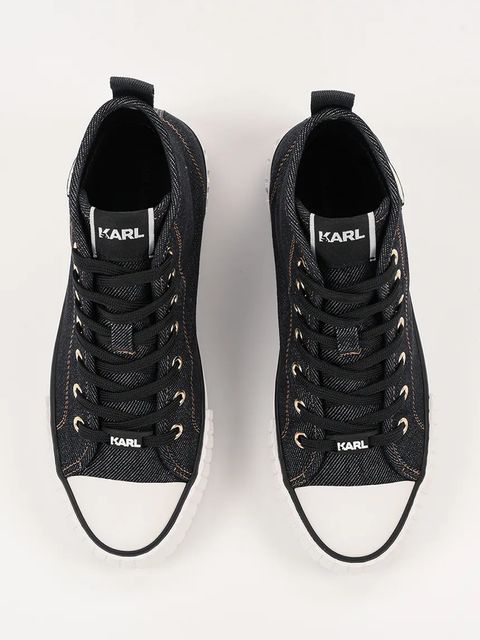 Karl Lagerfeld trampki KAMPUS MAX NFT kolor granatowy KL60444D