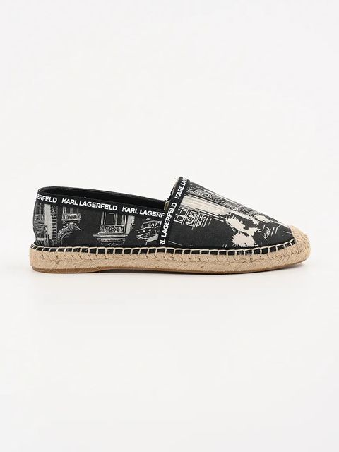 Karl Lagerfeld espadryle KAMINI kolor czarny KL80125A - zdjęcie produktu nr 1