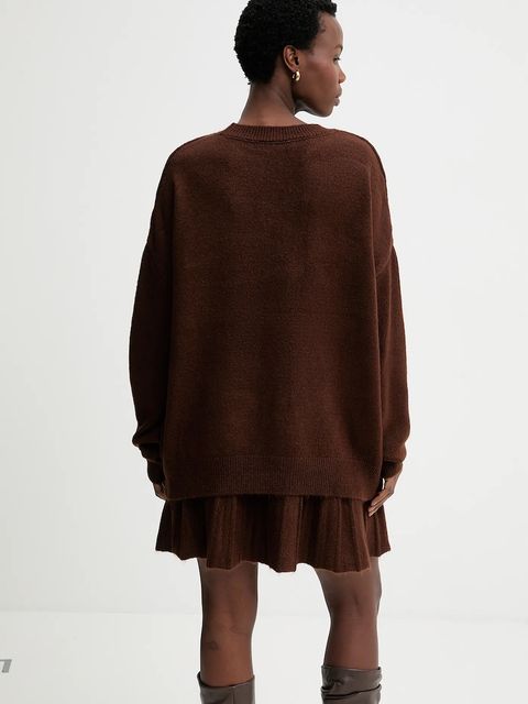 Answear.LAB sweter i spódnica damski kolor brązowy - zdjęcie produktu nr 2