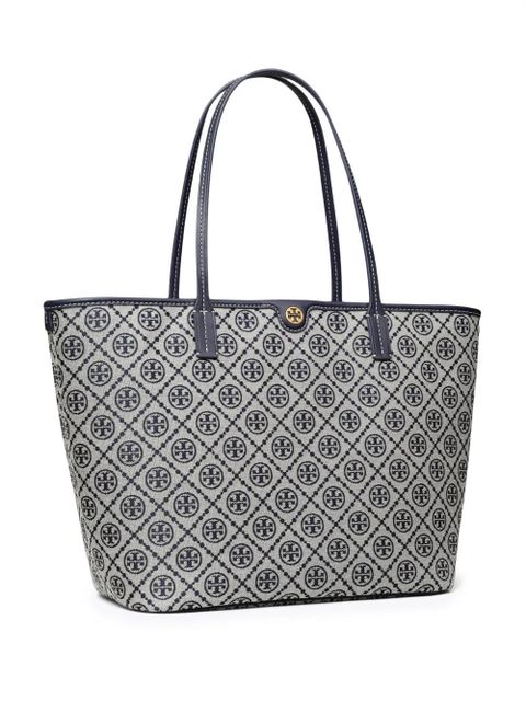 Tory Burch T Monogram zip tote bag - Blue