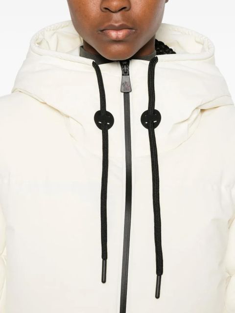 Moncler Grenoble hooded zip-up jacket - Neutrals