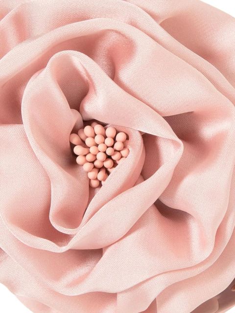 Jennifer Behr Rose floral-appliquéd jaw clip - Pink - zdjęcie produktu nr 2