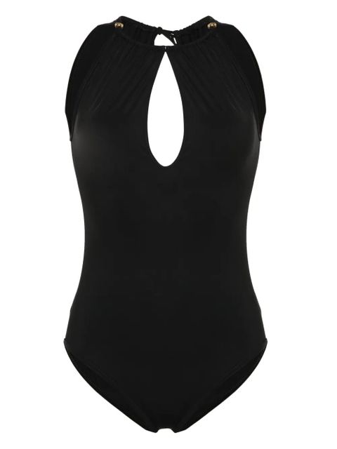 Bottega Veneta keyhole-neck swimsuit - Black