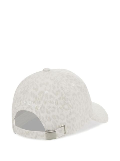 ANINE BING Jeremy leopard-pattern baseball cap - Neutrals - zdjęcie produktu nr 2