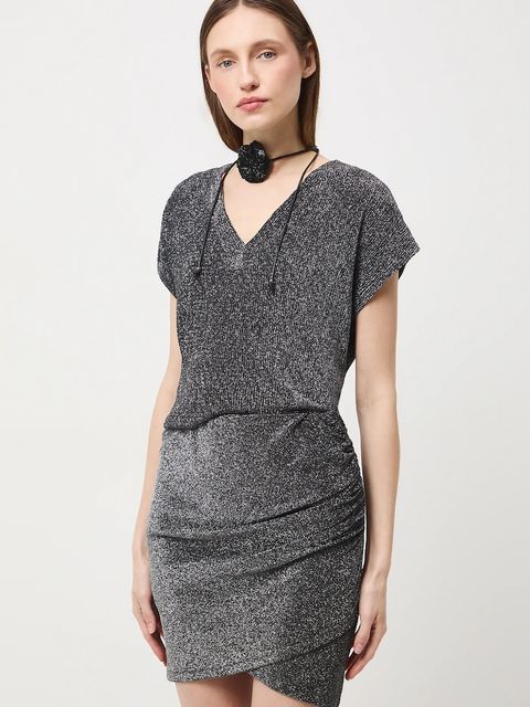 Medicine spódnica kolor szary mini ołówkowa - zdjęcie produktu nr 1