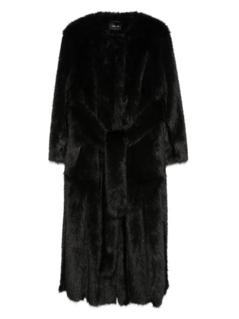 Simone Rocha belted long coat - Black - zdjęcie produktu nr 1