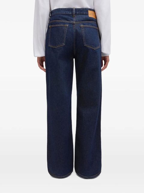 GANNI Lari high-rise jeans - Blue