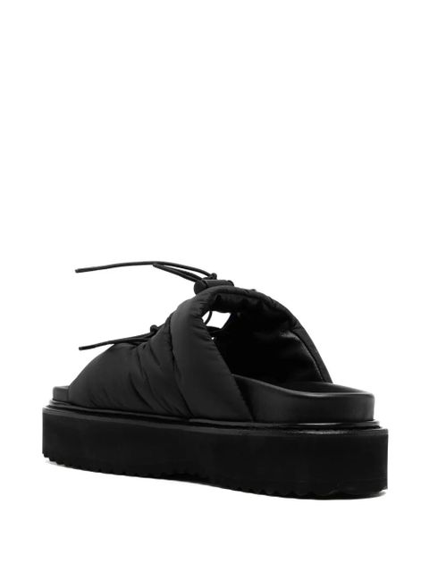 Simone Rocha embellished ghillie sandals - Black