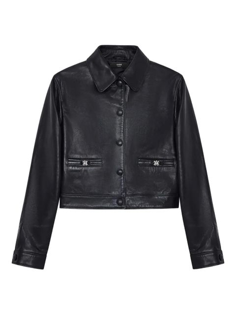 AMIRI buttoned leather jacket - Black - zdjęcie produktu nr 1