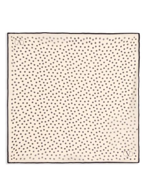 Valentino Garavani Chez silk pocket square - Neutrals - zdjęcie produktu nr 2