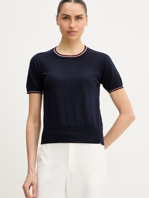 Luisa Spagnoli t-shirt wełniany Metella - zdjęcie produktu nr 1