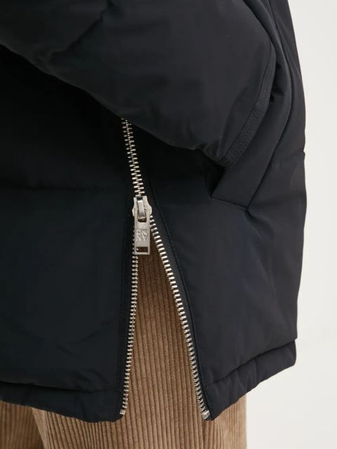 Dkny kurtka damska kolor czarny zimowa oversize D2G4A179