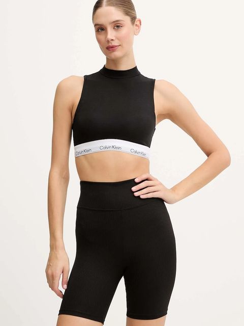 Calvin Klein Underwear top kolor czarny z półgolfem LV00QF8383