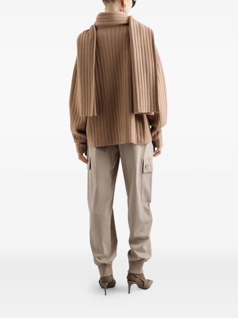 Dolce & Gabbana rose-print charmeuse shirt - Red