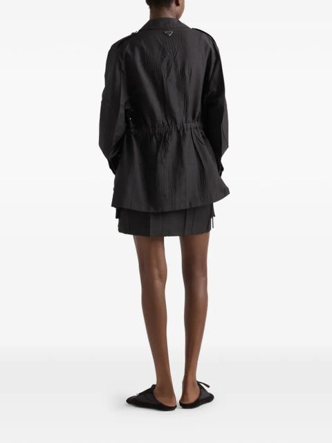 Prada button flap-pocket jacket - Black