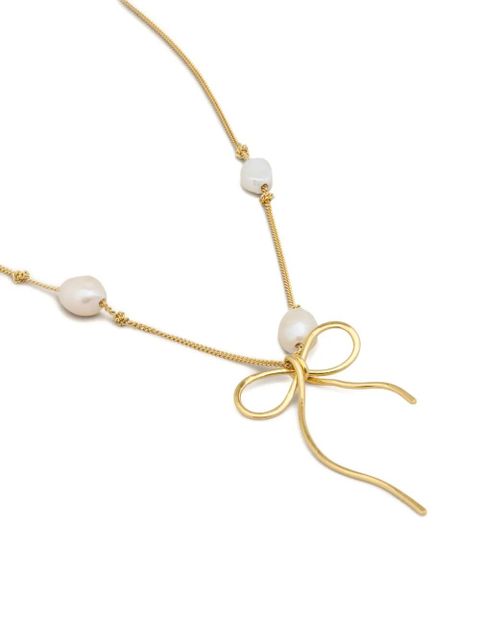 Marni pearl-embellished necklace - Gold