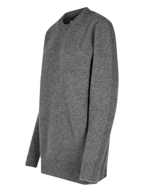Maison Margiela ribbed crew neck sweater - Grey