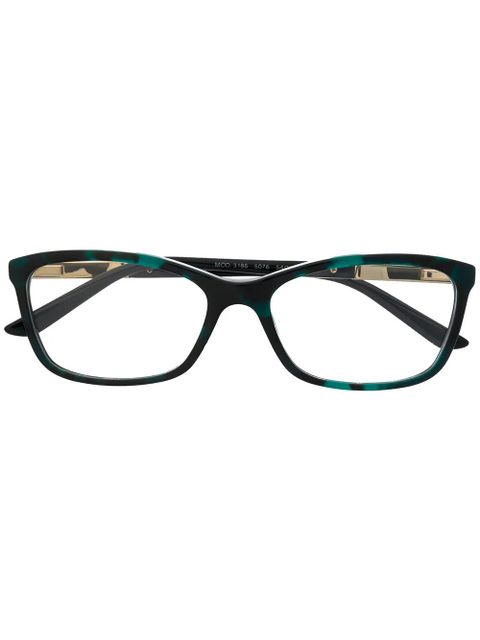 Versace Eyewear square frame glasses - Black - zdjęcie produktu nr 1