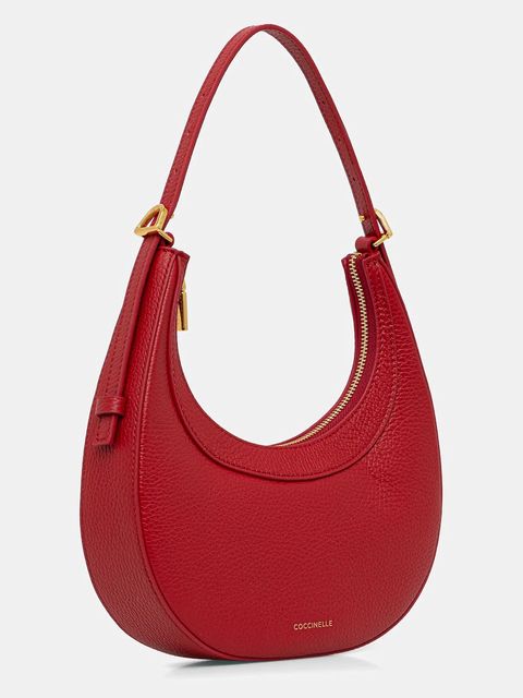 Coccinelle torebka skórzana kolor czerwony E5 PIP 53 01 01 - zdjęcie produktu nr 2