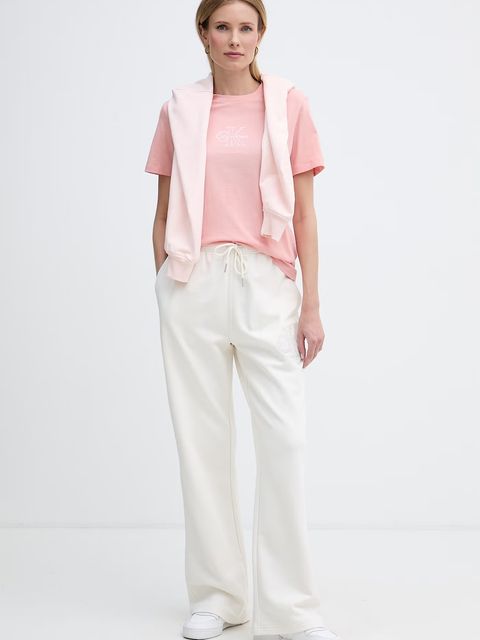 Calvin Klein Jeans T-shirt damski bawełniany - zdjęcie produktu nr 1