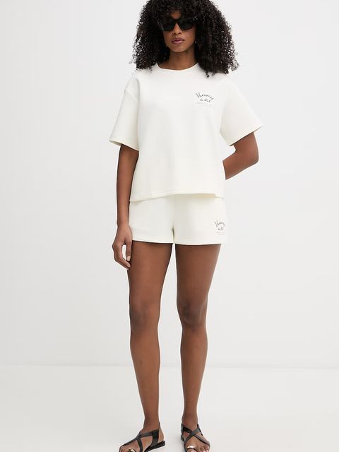 Karl Lagerfeld t-shirt basic damski z modalem - zdjęcie produktu nr 1