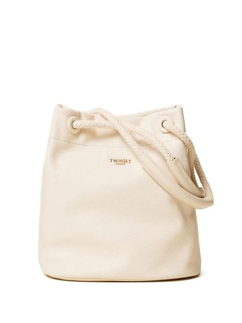 TWINSET rope-handle bucket bag - Neutrals - zdjęcie produktu nr 1