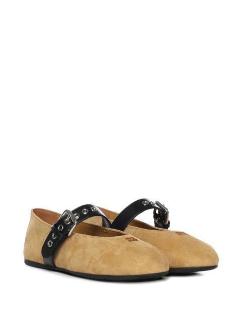 Miu Miu buckle strap ballet flat - Neutrals - zdjęcie produktu nr 2