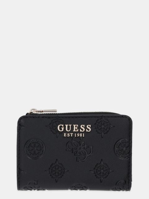 Guess portfel LAUREL damski kolor czarny SWPD74 59156