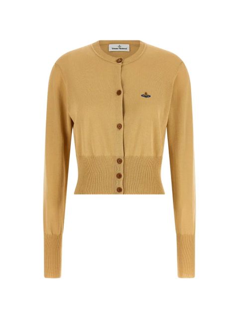 Vivienne Westwood Bea Orb-embroidered cardigan - Neutrals - zdjęcie produktu nr 1