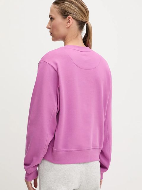 adidas by Stella McCartney bluza bawełniana damska kolor różowy z aplikacją JJ0151