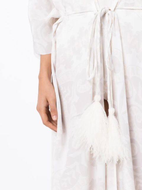 Valentino Garavani geometric-print beach cover-up - Neutrals