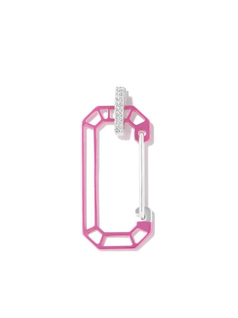 EÉRA 18kt white gold Amina Chiara diamond hoop earring - Silver - zdjęcie produktu nr 1