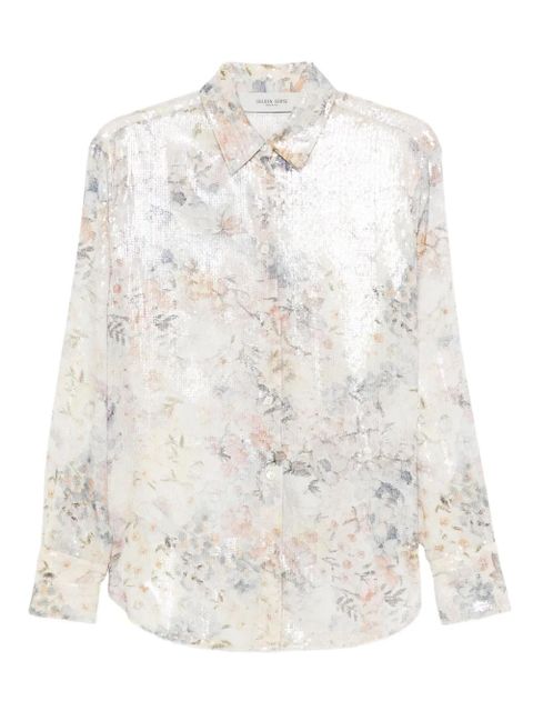 Golden Goose sequin floral shirt - Neutrals - zdjęcie produktu nr 1